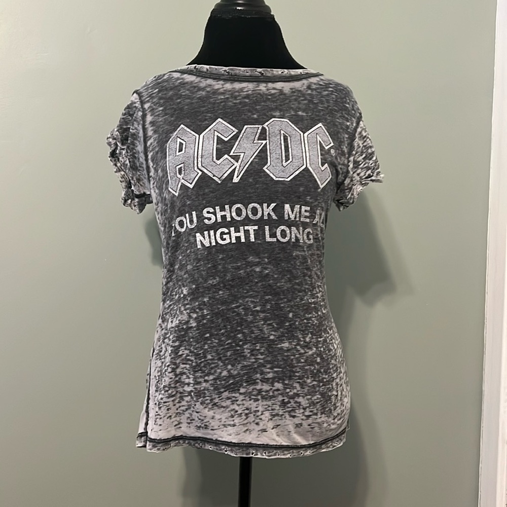Super soft distressed AC/DC shirt